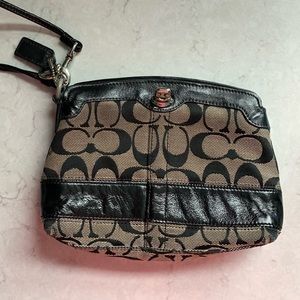 Coach large wristlet
